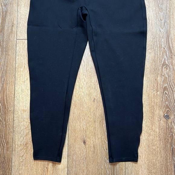 SPANX Black Ankle Length Ponte Leggings Hem Split Size 1X - Picture 6 of 10